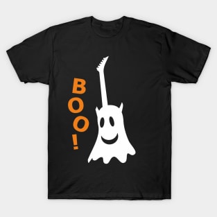 BOO! Ghost guitar (color print) T-Shirt